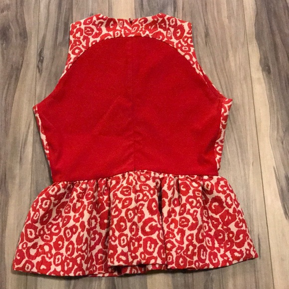 Preen Leopard Peplum Top - Picture 8 of 8